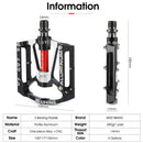 WEST BIKING YP0802083 Mountain Bike Aluminum Alloy Pedal Lightweight Highway Car Bearing Foot Pedal(Blue)
