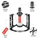 WEST BIKING YP0802083 Mountain Bike Aluminum Alloy Pedal Lightweight Highway Car Bearing Foot Pedal(Silver)