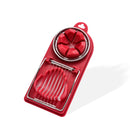 6 PCS Multifunctional Egg Cutter Kitchen Tool Stainless Steel Fancy Egg Cutter(Red)