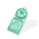 6 PCS Multifunctional Egg Cutter Kitchen Tool Stainless Steel Fancy Egg Cutter(Green)