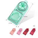6 PCS Multifunctional Egg Cutter Kitchen Tool Stainless Steel Fancy Egg Cutter(Pink)