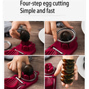 6 PCS Multifunctional Egg Cutter Kitchen Tool Stainless Steel Fancy Egg Cutter(Green)