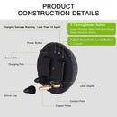 Dog Barking Stopper Sound Vibration Anti-Barking Electric Shock Collar EU Plug(Black)