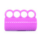 Hemiplegia Finger Strength Rehabilitation Training Silicone Grip Device Adult Finger Massage Grip Ball(Purple)