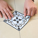 3 Sets Self-Adhesive Floor Waterproof Wear Angle Stickers Living Room Bathroom Floor Brick Decoration Stickers, Specification: Standard Matte(B7)