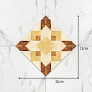 3 Sets Self-Adhesive Floor Waterproof Wear Angle Stickers Living Room Bathroom Floor Brick Decoration Stickers, Specification: Twill Wear-resistant(B2)