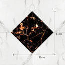 3 Sets Self-Adhesive Floor Waterproof Wear Angle Stickers Living Room Bathroom Floor Brick Decoration Stickers, Specification: Twill Wear-resistant(B7)