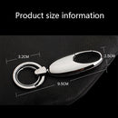 JOBON ZB-6618 Car Keychain Men Waist Holding Car Key Rings(Black Ice)