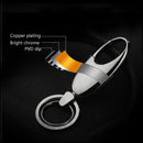 JOBON ZB-6618 Car Keychain Men Waist Holding Car Key Rings(Golden)