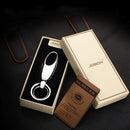JOBON ZB-6618 Car Keychain Men Waist Holding Car Key Rings(Black Ice)