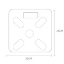 Smart Bluetooth Weight Scale Home Body Fat Measurement Health Scale Battery Model(Black Silk Screen Film)