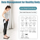Smart Bluetooth Weight Scale Home Body Fat Measurement Health Scale Charge Model(Curve Black)