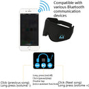 YR-05 Wireless Bluetooth Eye Mask Home Travel Office Lunch Break Burst Fatigue Music Sleep Eye Mask(Black)