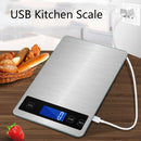 A10-1 Portable USB Kitchen Scale Household Food Baking Tea Quasi-Gram Weight Bench Scale, Specification: 5kg / 1g(Rose Gold)