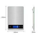 A10-1 Portable USB Kitchen Scale Household Food Baking Tea Quasi-Gram Weight Bench Scale, Specification: 15kg / 1g(Rose Gold)