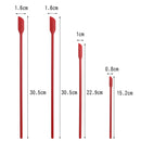 2 Sets 4 in 1 Silicone Mini-Pointed Scraper Lengthening Cosmetic Bottle Scraper Jam Spatula Set(Black)