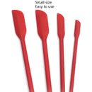 2 Sets 4 in 1 Silicone Mini-Pointed Scraper Lengthening Cosmetic Bottle Scraper Jam Spatula Set(Black)