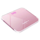 AOHANG7 USB Weight Scale With LED Hidden Screen Tempered Glass Body Scale(Rose Gold)