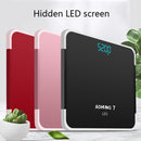 AOHANG7 USB Weight Scale With LED Hidden Screen Tempered Glass Body Scale(Bright Black)