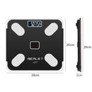 ISCRLE7 Smart Weight Scale Bluetooth Body Fat Measuring Instrument Battery Model(Red)