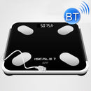 ISCRLE7 Smart Weight Scale Bluetooth Body Fat Measuring Instrument Light Energy Charging(Bright Black)