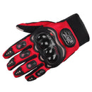 PRO-BIKER Motorcycle Full Finger Gloves Outdoor Cycling Locomotive Anti-Fall Gloves, Size: XL(Red)