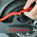 4 PCS Scooter Harness Line Pipe Change Line Pipe Winding Pipe Fittings For Xiaomi Mijia M365,Cable Length: 1m(Red)