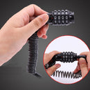 2 PCS Bicycle Lock Wire Chain Lock Mountain Bike Motorcycle Anti-Theft Password Lock Luggage Lock (1.8m Four-digit Password With Cloth Bag)