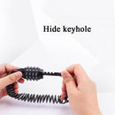 2 PCS Bicycle Lock Wire Chain Lock Mountain Bike Motorcycle Anti-Theft Password Lock Luggage Lock (1.8m Four-digit Password With Cloth Bag)