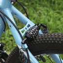 2 PCS Bicycle Lock Wire Chain Lock Mountain Bike Motorcycle Anti-Theft Password Lock Luggage Lock (1.8m Four-digit Password With Cloth Bag)