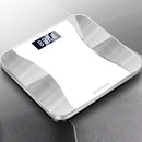 SONGYING SY06 Smart Body Fat Scale Home Body Weight Scale, Size: Battery Version(260x260mm)(Clouds White)