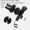 Multifunctional Mobile Phone Holder With Car Air Outlet Car Navigation Support Frame(Space Silver)