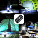 LED Tent Light Solar Rechargeable Camping Light Stretchable Multifunctional Lantern, Support USB Output,EU Plug(Blue)