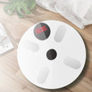 Home Bluetooth Weight Scale Smart Body Fat Scale Battery Style(White)
