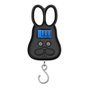 2 PCS Rabbit Shape Electronic Scale Express Scale Cartoon Portable Hanging Scale Battery Style(Black)