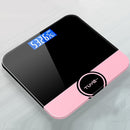 2 PCS TUY 6026 Human Body Electronic Scale Home Weight Health Scale, Size: 26x26cm(Solar + Charging Type Black)