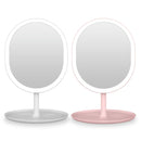 2 PCS 201 Smart Eye Protection Makeup Mirror With Light, Colour: Charging Monochrome Type(Pink)