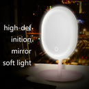 2 PCS 201 Smart Eye Protection Makeup Mirror With Light, Colour: Charging Monochrome Type(Pink)