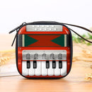 10 PCS Children Holiday Gift Practical Coin Purse Retro Electrical Toy Bag 7cm x 7cm x 3cm(Piano)