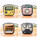 10 PCS Children Holiday Gift Practical Coin Purse Retro Electrical Toy Bag 7cm x 7cm x 3cm(TV)