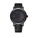 YAZOLE Turntable Men Quartz Watch(509 Star Black Belt)