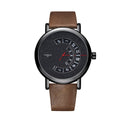 YAZOLE Turntable Men Quartz Watch(509 Star Brown Belt)