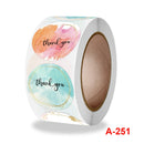 10 Rolls Round Sealing Sticker Thank You Sticker Crafts Gift Decoration Sticker, Size: 2.5cm / 1 Inch(A-251)