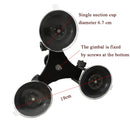 For Insta360 One X / One R Triangle Suction Cup Mount Holder with Ball-Head Tripod Adapter(3-Legs Sucker)