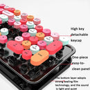 Mofii Sweet Wireless Keyboard And Mouse Set Girls Punk Keyboard Office Set, Colour: Milk Tea Mixed Color
