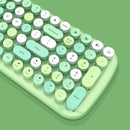 MOFii CANDY-BT 100-Keys Wireless Bluetooth Keyboard, Support Simultaneous Connection of 3 Devices( Green Mixed Version)