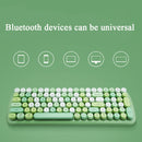 MOFii CANDY-BT 100-Keys Wireless Bluetooth Keyboard, Support Simultaneous Connection of 3 Devices(Pink Mixed Version)