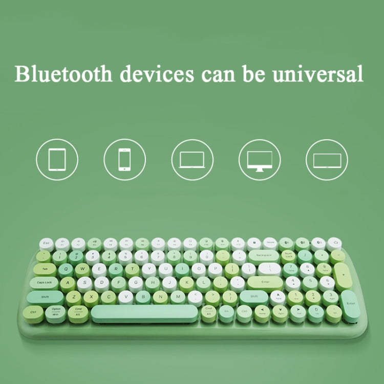 MOFii CANDY-BT 100-Keys Wireless Bluetooth Keyboard, Support Simultaneous Connection of 3 Devices(Pink Mixed Version)