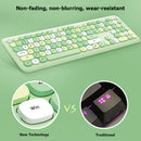 MOFii 666 110-Keys Color Lipstick Wireless Keyboard And Mouse Set Punk Keyboard Office Set( Black Gray)