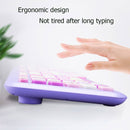 MOFii 666 110-Keys Color Lipstick Wireless Keyboard And Mouse Set Punk Keyboard Office Set(Purple )